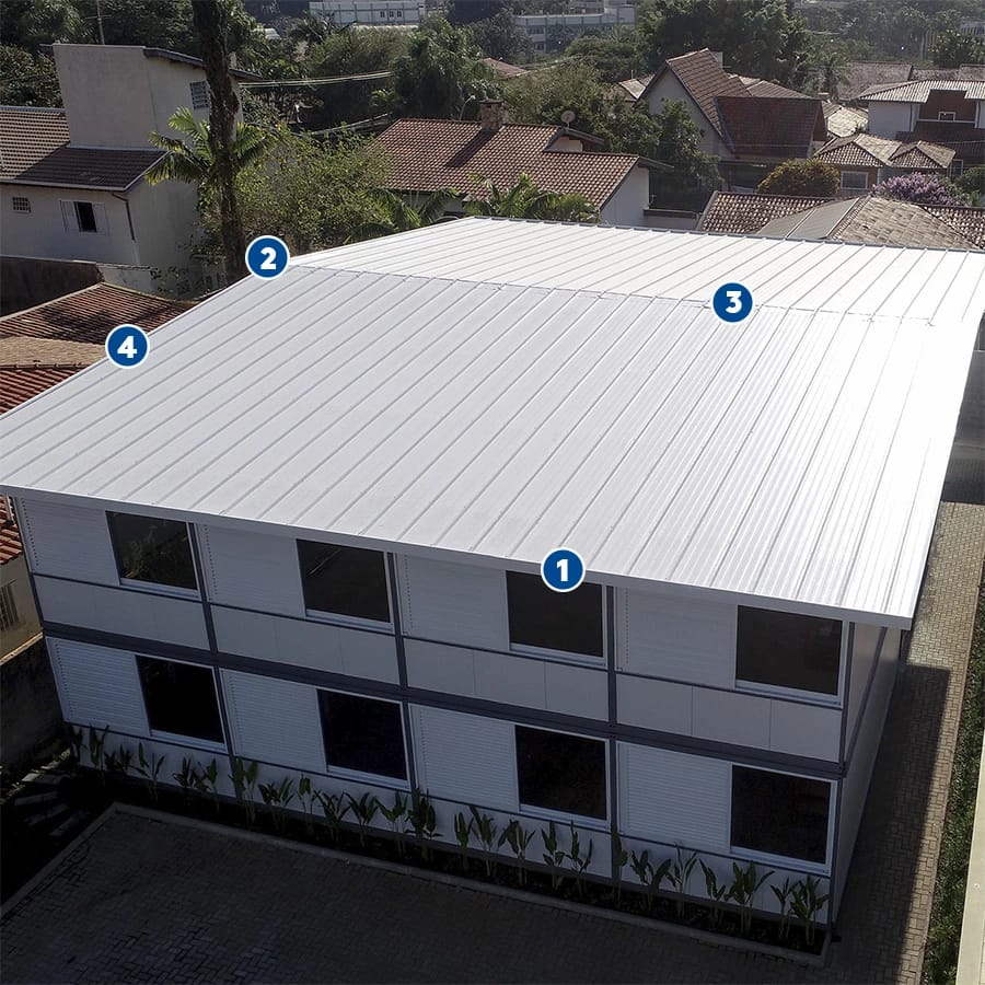 Telha Kingspan KS Trapezoidal branca – cobertura industrial MG